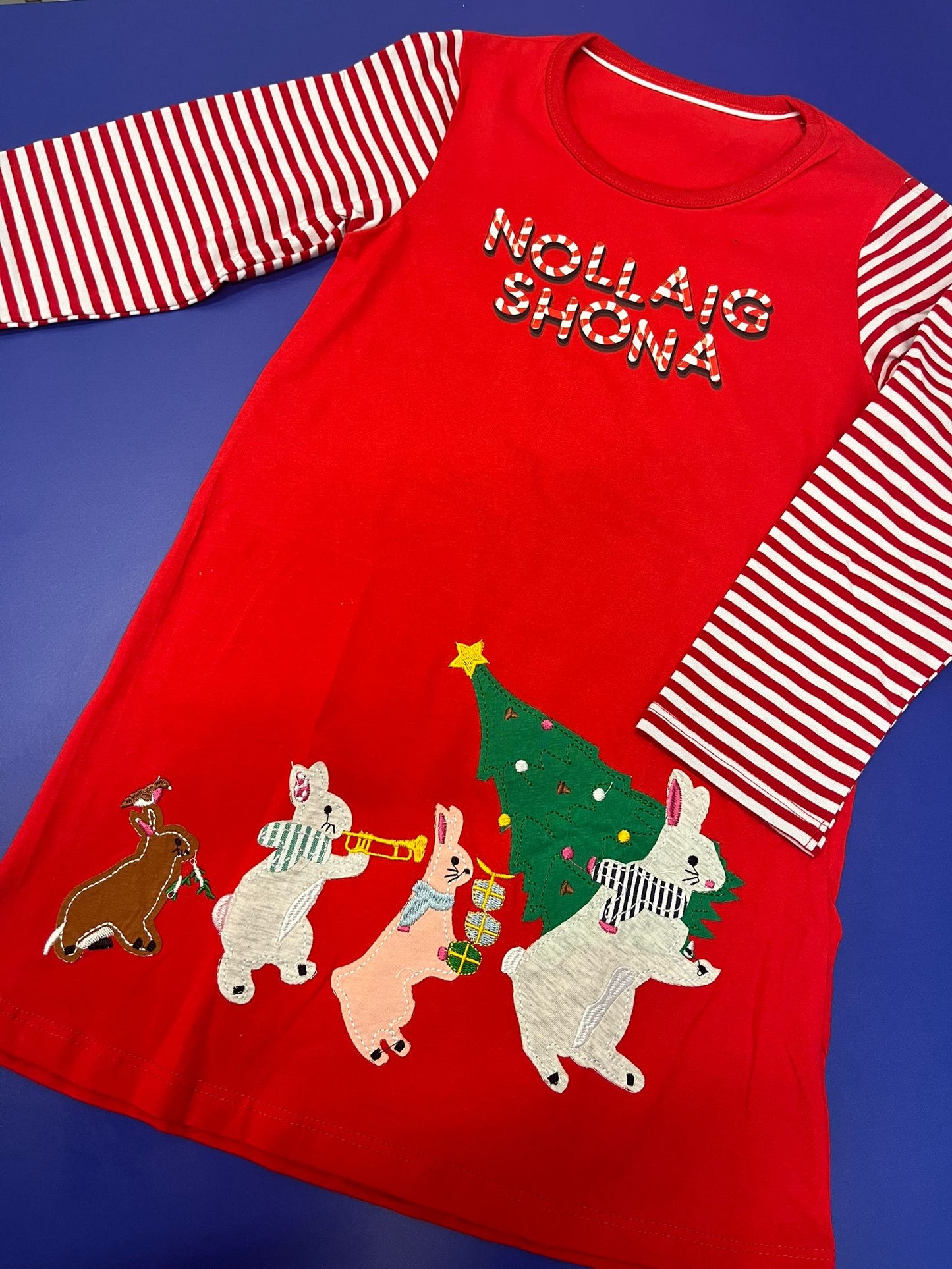 Nollaig Shona Light-weight dress - red