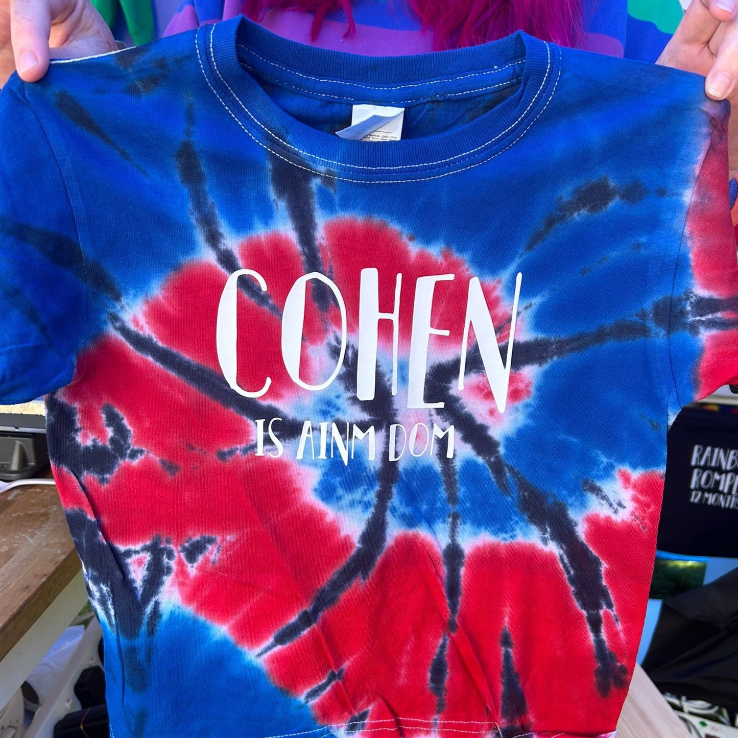 Personalised Tie Dye Kids T-Shirt