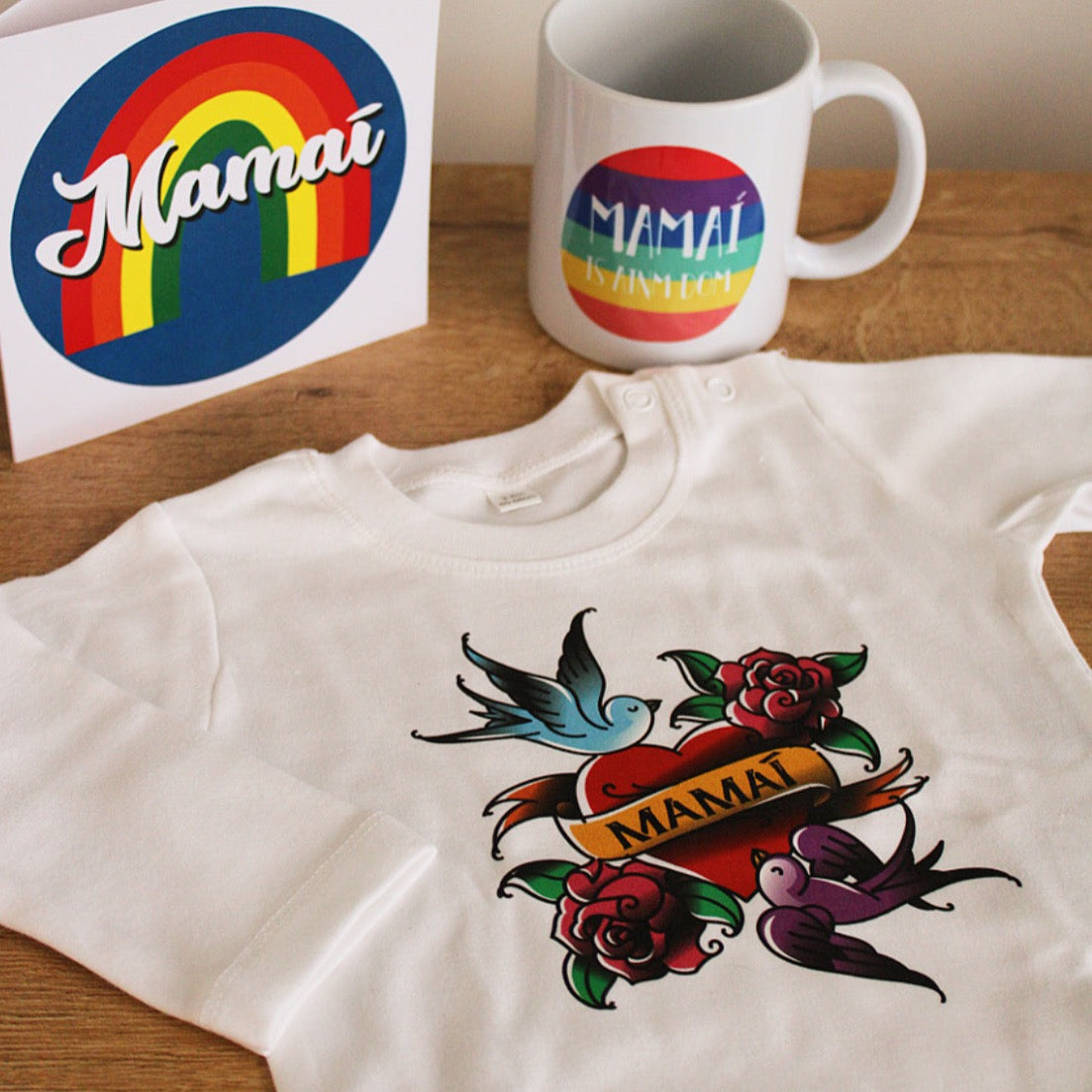 Mamaí Tattoo White Long Sleeved Top