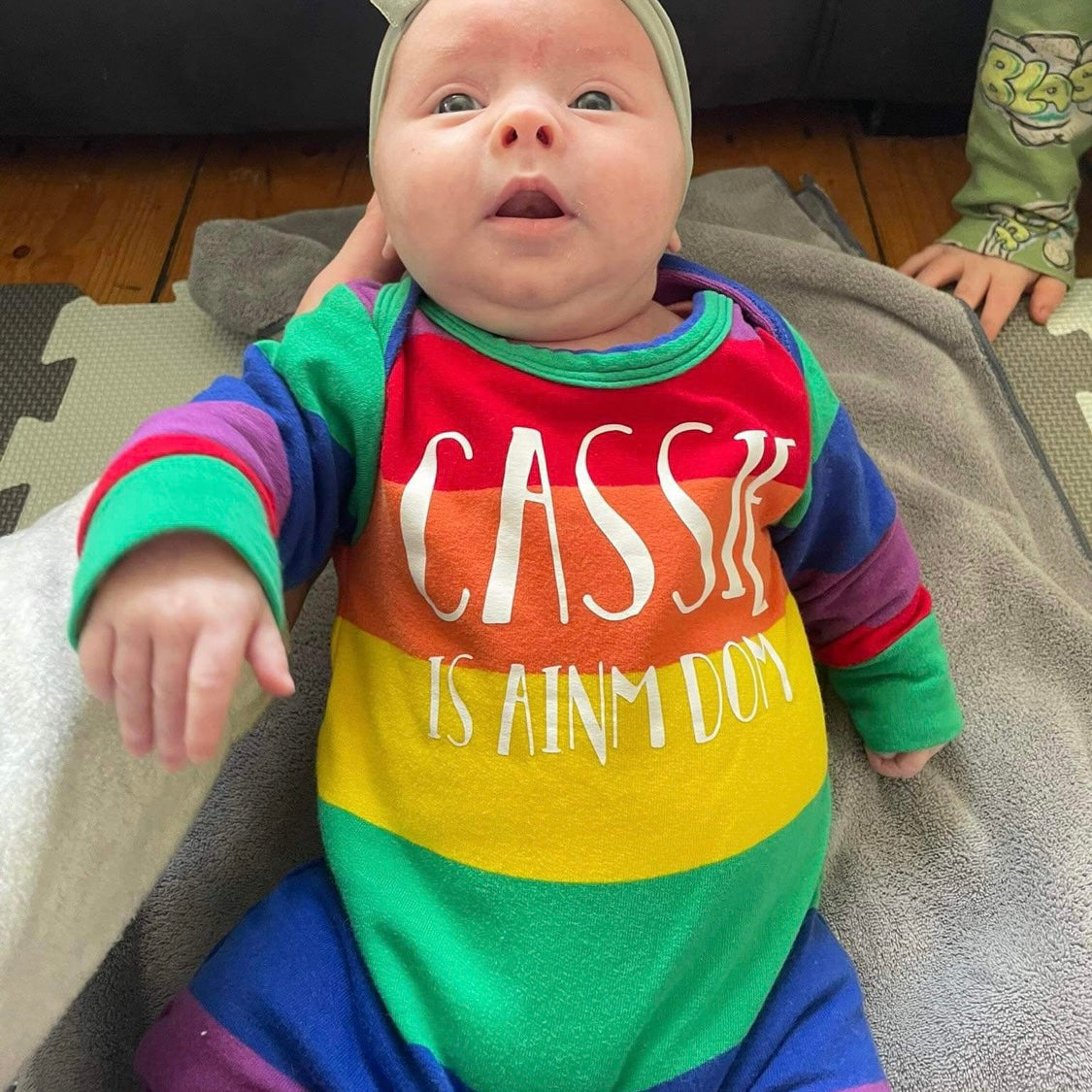 Rainbow Stripe Romper