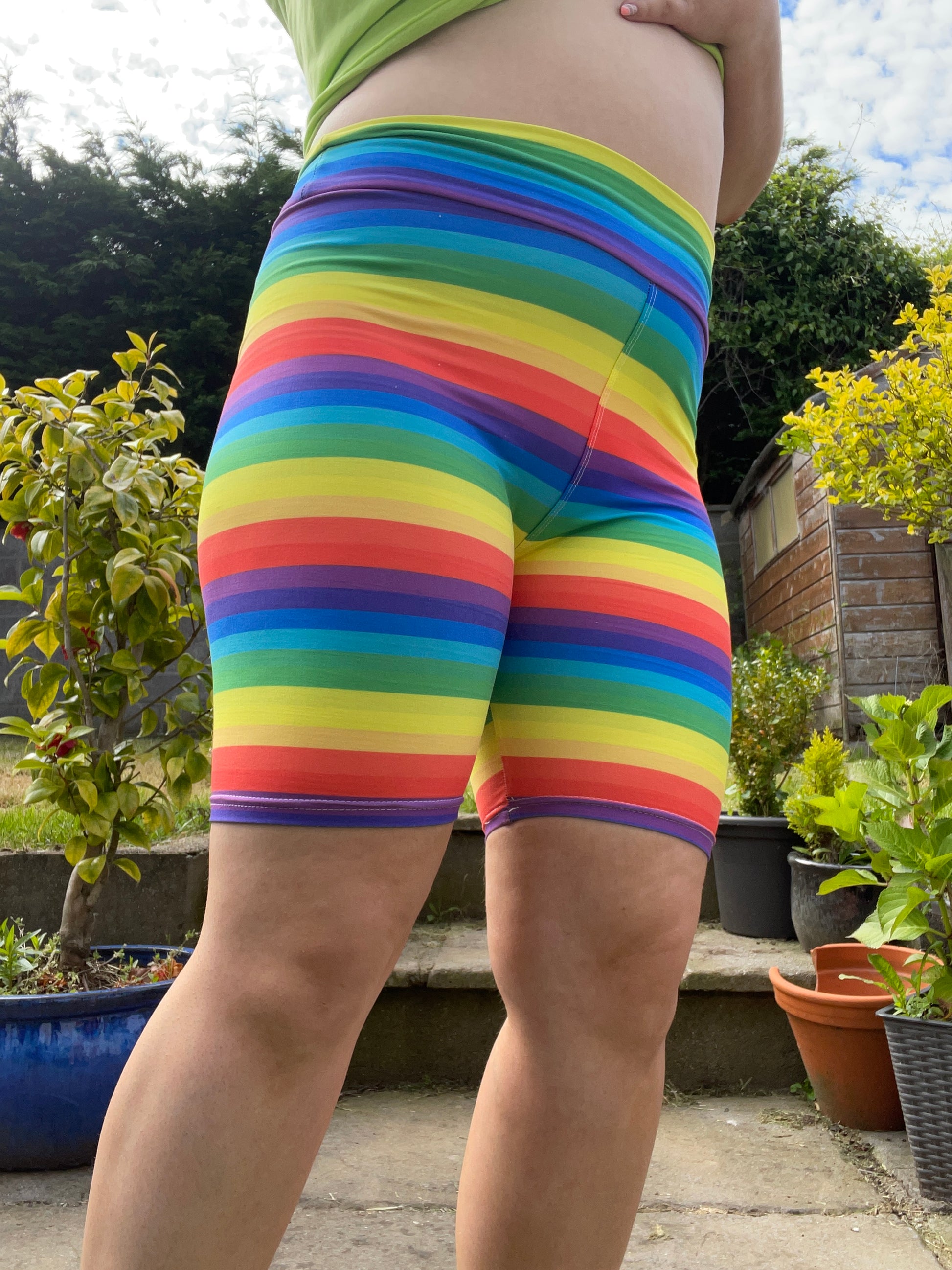 Rainbow Stripe Yoga Shorts - Kids and Adults – Sully and Juno
