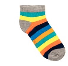 Polly and Andy Rainbow Stripe Half Socks