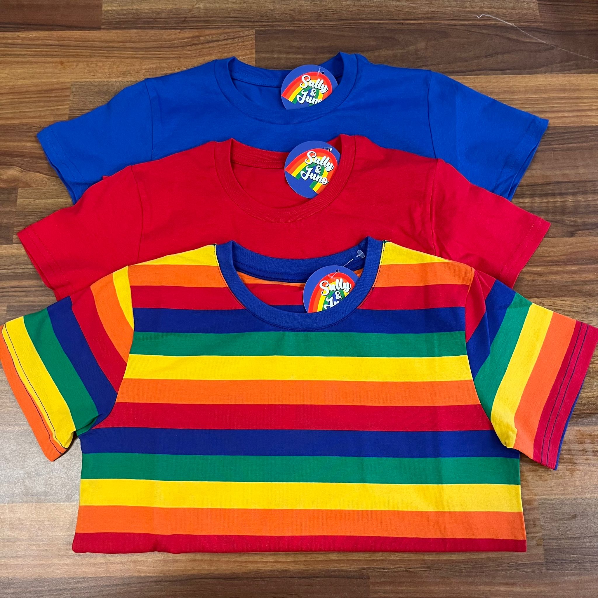 Rainbow Organic T Shirt Pack Kids